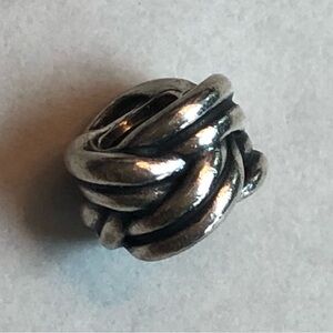 Authentic Pandora Retired Sterling Silver Twist Knot Charm